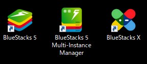 パソコンでスマートフォンのアプリを使うならBlue Stacksがお手軽　インストール後のアイコン